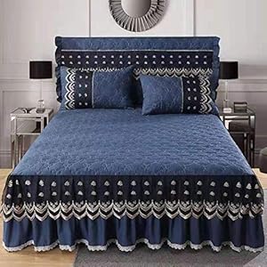 Ademend beddengoed Bedrok Zacht bedrok 180x200cm 150x200cm Bedovertrek Rok Sprei Bedrokomslag Laken Matrashoes Dikker…