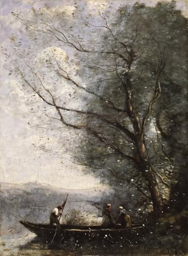 Affiche Le Passeur Camille Corot - Déco murale haut de gamme avec des finitions soignées