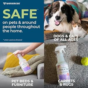 Wondercide - Flea, Tick & Mosquito Spray for Dogs, Cats, and Home - Killer, Control, Prevention, Treatment - with Natural Essential Oils - Pet and Family Safe - Rosemary 16 oz Wondercide – Flea, Tick & Mosquito Spray for Dogs, Cats, and Home – Killer, Control, Prevention, Treatment – with Natural Essential Oils – Pet and Family Safe – Rosemary 16 oz