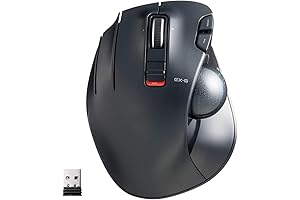 ELECOM EX-G Left Handed Trackball Mouse: Wireless Precision for Left-Handed Gamers