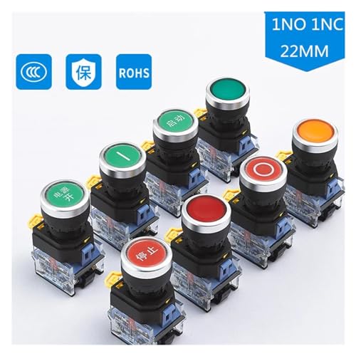Bouton 22 mm blanc LA38A-11BN pour remplacer un commutateur cassé - 2