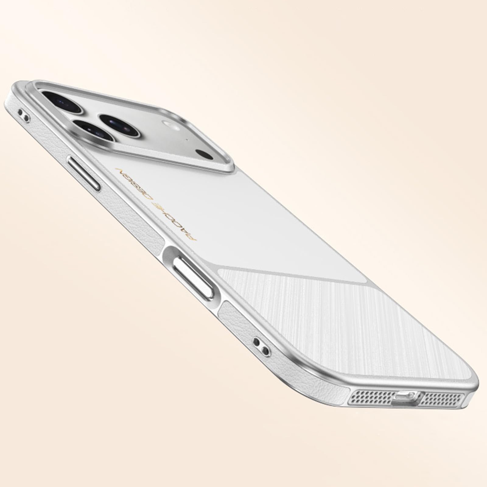 Magnetisch Hülle für iPhone 17 Pro Max/17 Pro/17, Leichte Luxus Gefrostet rutschfeste Schutzhülle Unterstützt Drahtlose Aufladung Handyhülle,Schwarz,17