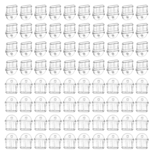 Cell Phone Type C Dust Plug, 80 Pieces Clear USB C Dust Plug Anti-Dust Charging Port Plugs Covers Type-C Port Cover with Hanging Hole Compatible with All Type-C Devices Laptops Smart Phones Earphones