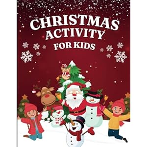 Christmas Activity Book for Kids Paperback – Large Print, February 19, 2025