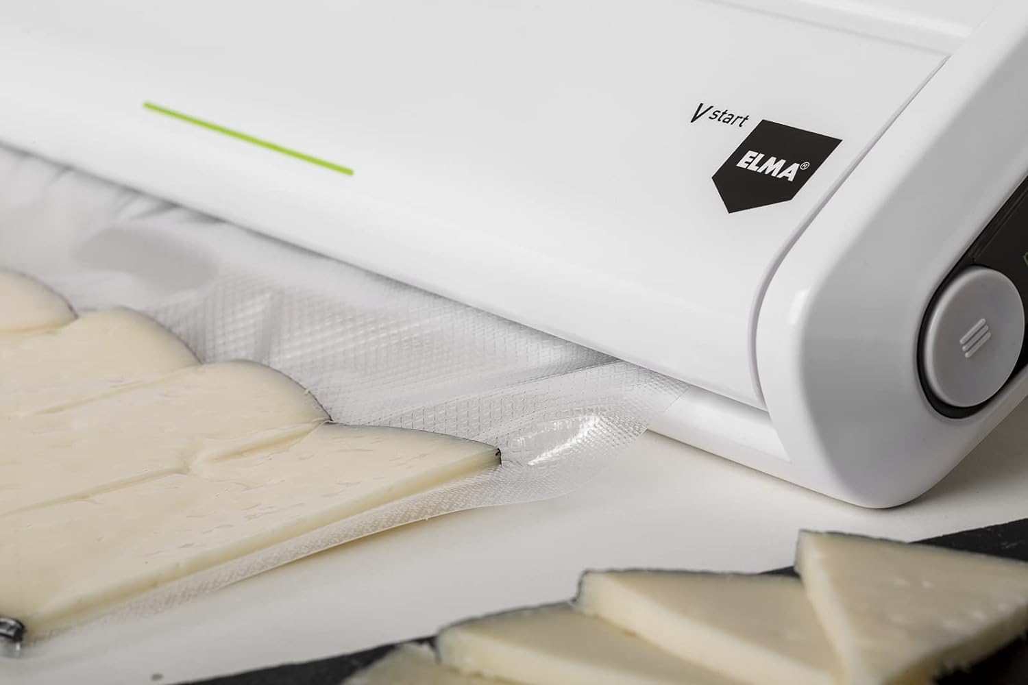 Elma Maquina Envasar Al Vacio V-start para Envasar Alimentos al Vacío de Uso Doméstico | Barra de sellado 30cm | 34x15x7cm, 175W