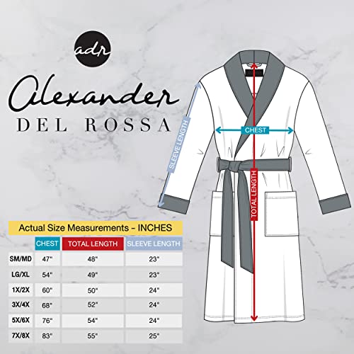Alexander Del Rossa A0114STLMD Mens Robe Plush, Mens Bath Robes For Men, Mens Robe Plush, Men'S Bathrobes thumb #5