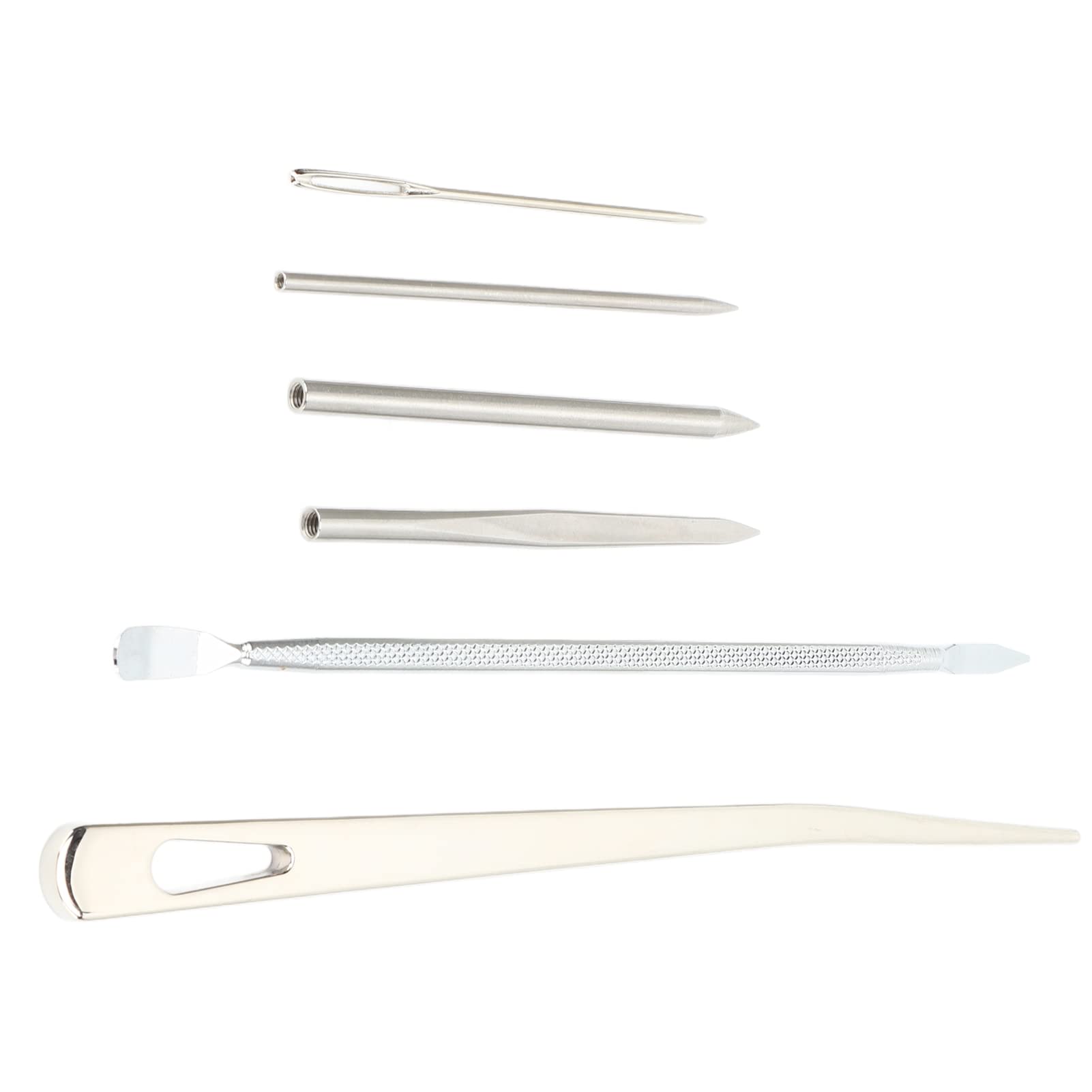 Leather Cord 1mm Pearl Silver 5 Yards