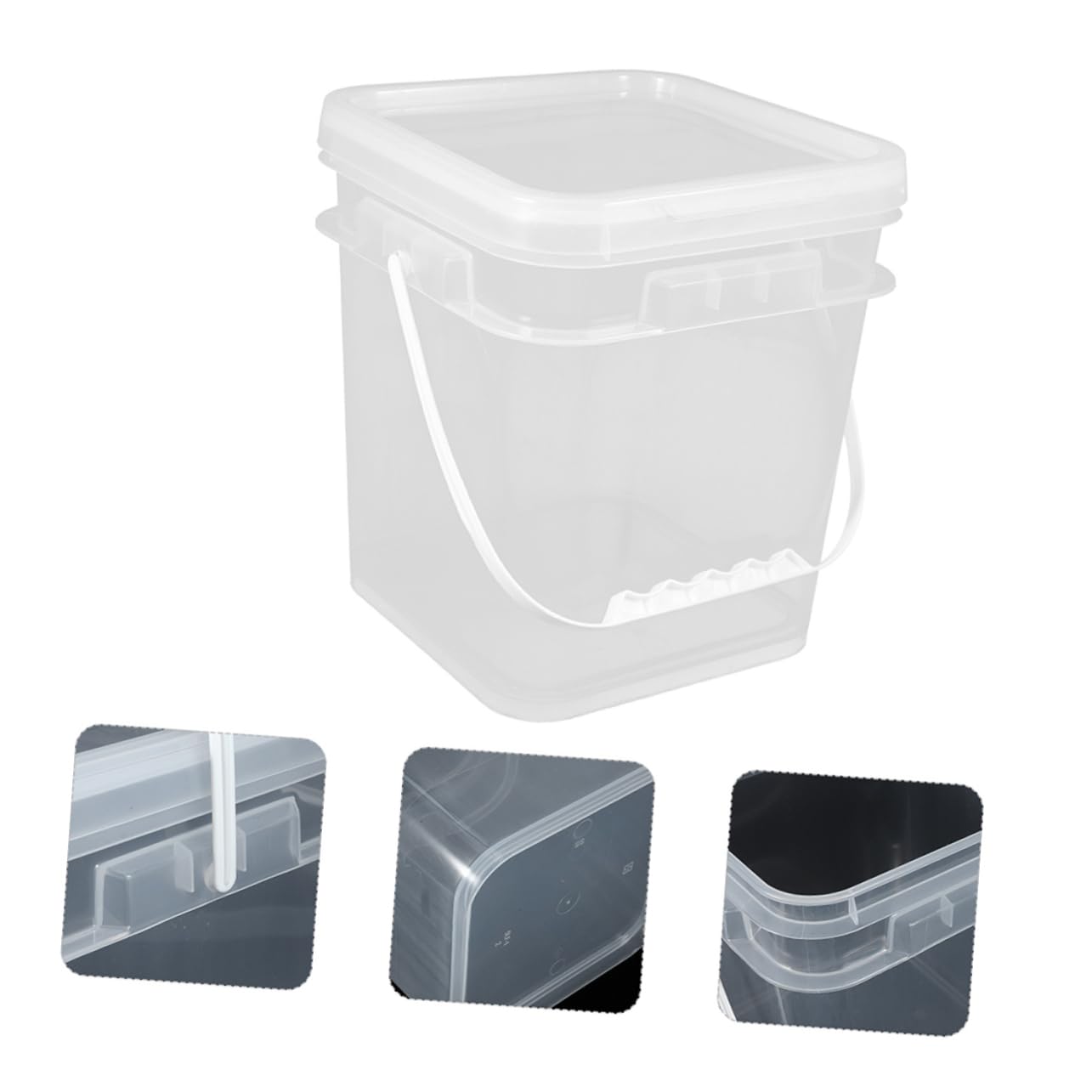 Cabilock 2 Juegos Bote De Pintura Balde De Plástico para Pintar. Barril De Plástico para Pintar. Cubo Científico Cubo De Pintura Cubo De Pintura Aire Abs 2 Piezas * 2