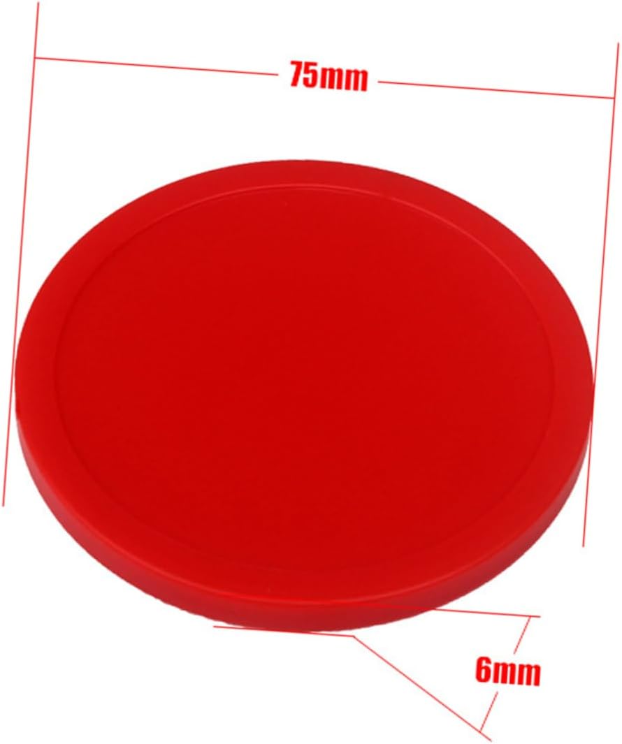 TOYANDONA 4Pcs Red Air Hockey and Mini Table Hockey Accessories for Fast Gameplay for Game Rooms and Activities