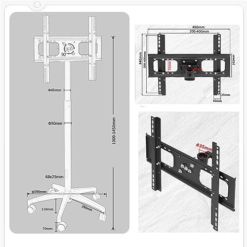 Soporte universal móvil para TV de piso THEGA miniatura 2