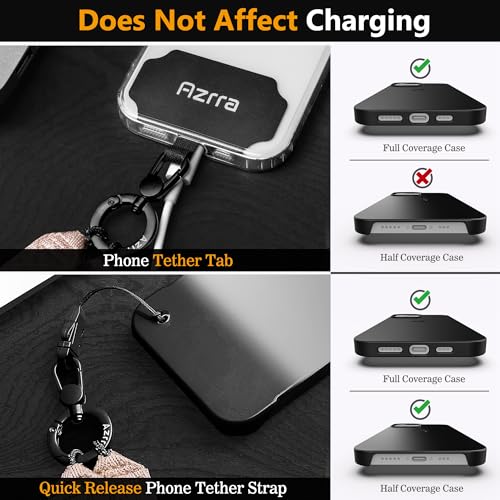 Azrra Adjustable Crossbody Phone Lanyard: Universal Crossbody Phone Strap Adjustable Cell Phone Lanyard For Iphone Samsung thumb #3