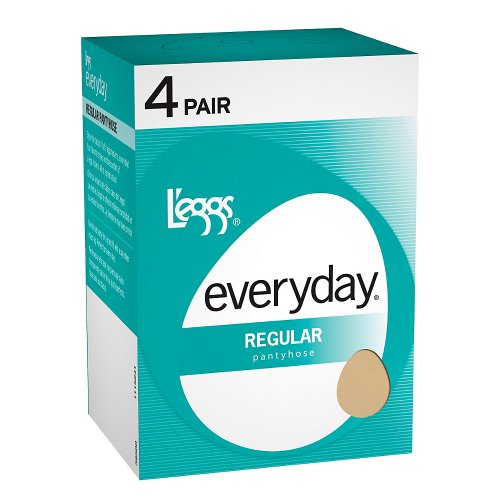 L'eggs Everyday Regular Sheer Toe 4 Pair_Suntan_Q