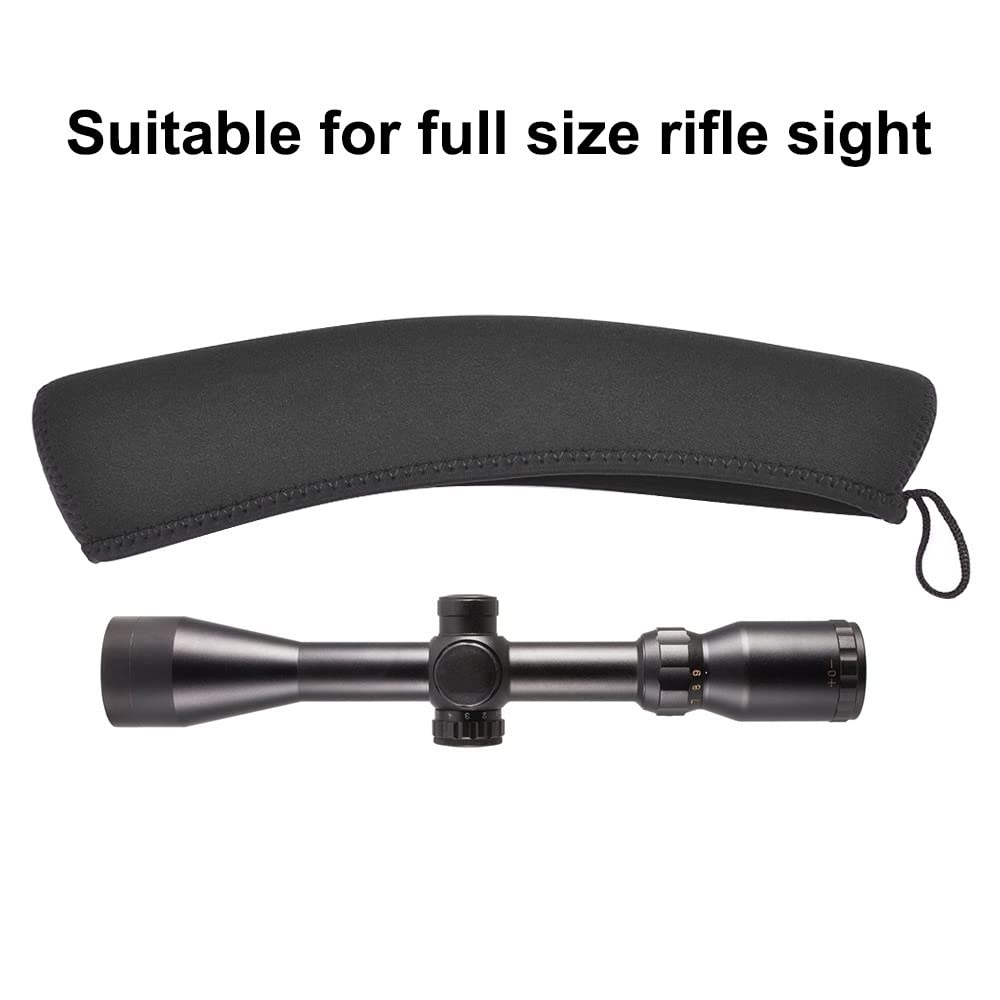 MiOYOOW 2 cubiertas de neopreno para objetivo óptico, 14,9 x 2,5 pulgadas, impermeables, para armas de caza al aire libre