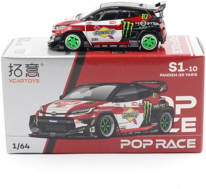 XCARTOYS POP RACE S1-10 パンデム GR ヤリス, 1/64 ダイキャスト