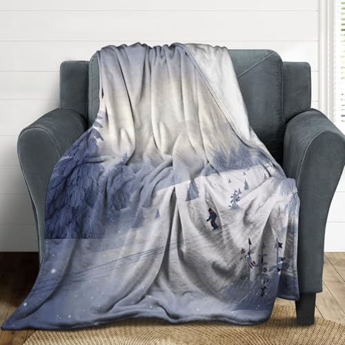 Couverture d'hiver en microfibre extra large contre le froid du canapé