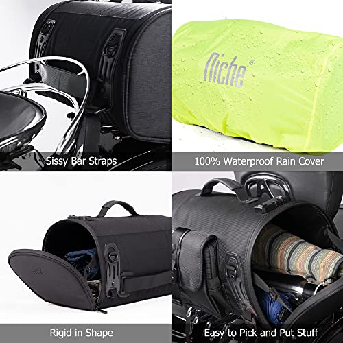 Bolsa trasera impermeable para motocicleta de 22L miniatura 3