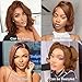 Hoacon Chocolate Brown Bob Wig Human Hair 13x4 Frontal Lace Wig for Black Women 14 Inch Straight HD Lace Front Wigs Human Hair Pre Plucked Glueless Bob Wigs for Women (#4 Brown, 14 Inch)