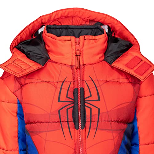 Image of Marvel Hooded Zip-Up Puffer Jacket Toddler to Big Kid