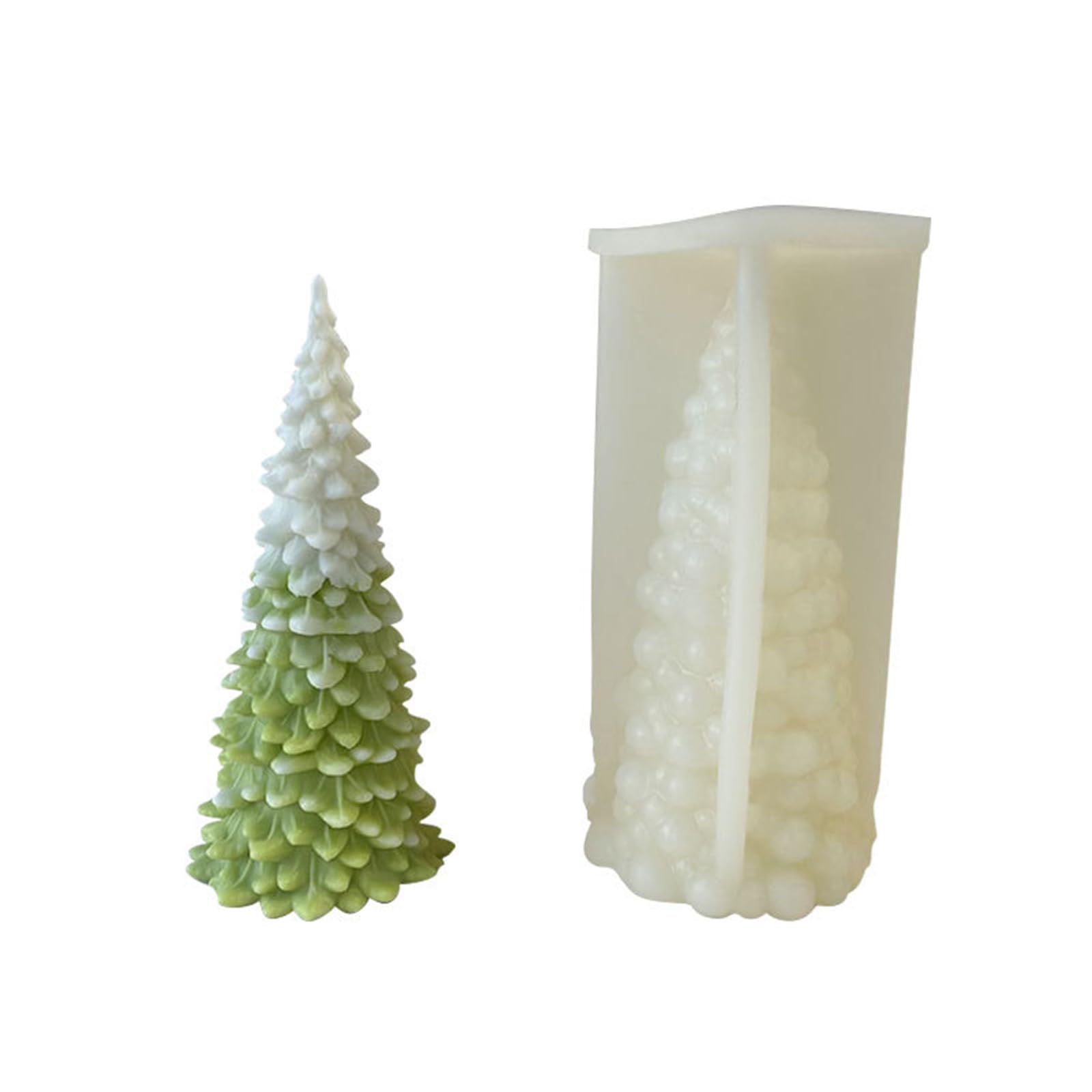 Moule à bougie arbre de Noël en silicone pour illuminer vos fêtes