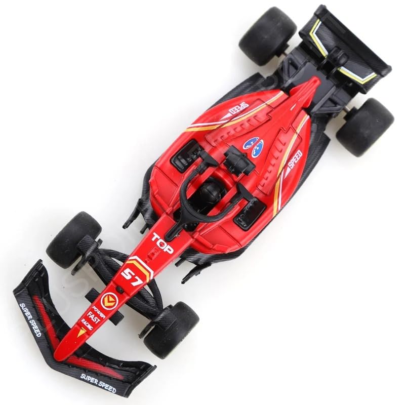 Image of PLUSPOINT Formula 1 Racing Die cast Metal Cars for Kids Pull Back F1 Car Simulation Scale Model High-Speed Racing Vehicles Collectible Car Toys for Boys Age 3 Years & Up