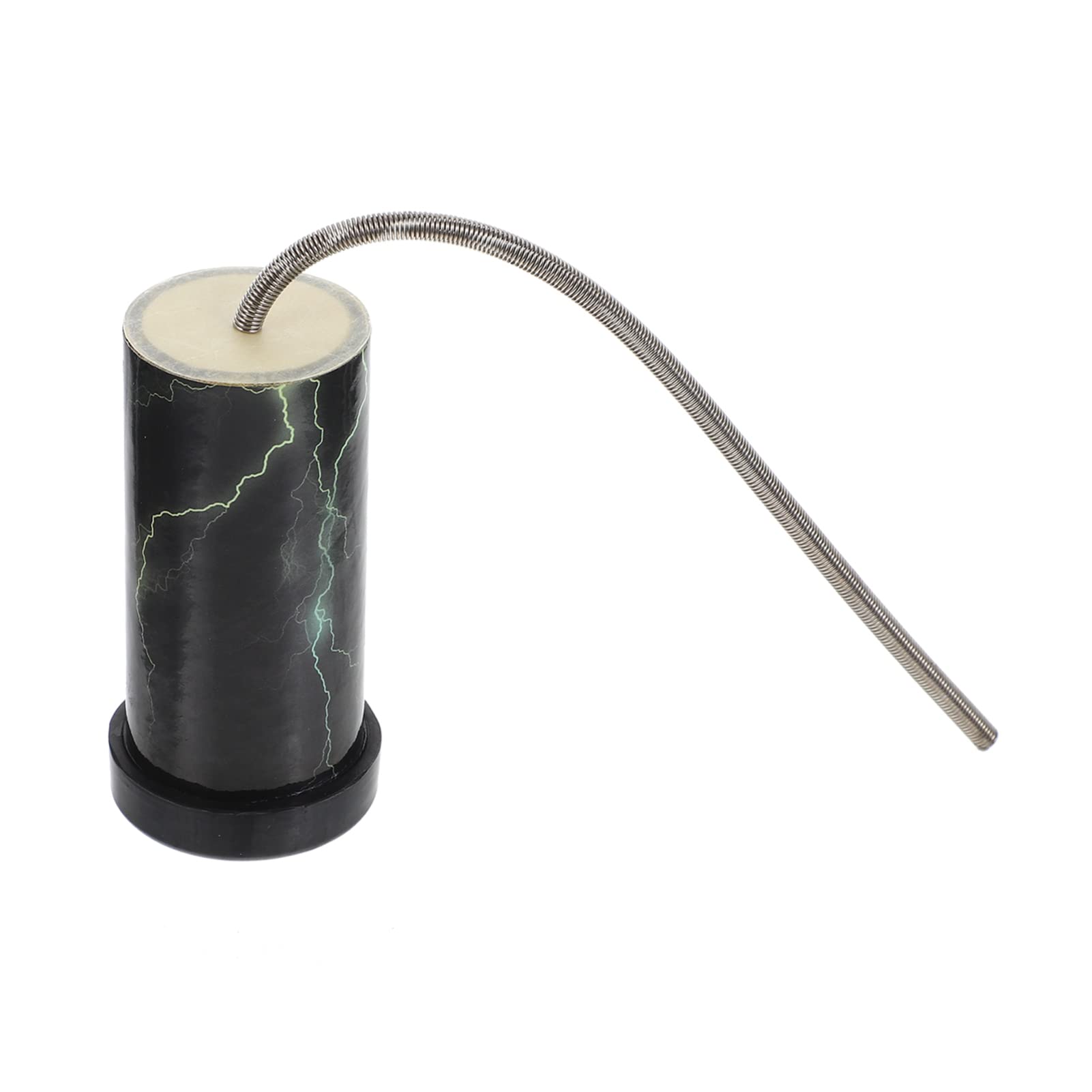 Thunder Drum - Realistic Sound Tube Toy for Kids Metal Black Percussion Instrument Musical Learning Tool for Early Education and Interactive Play