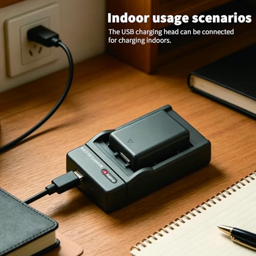 Image of LP-E10 USB Battery Charger Compatible with Canon EOS Rebel T7 T6 T5 T3 T100 DSLR Cameras, Replacement for LC-E10 LC-E10E, Fits EOS 2000D 1500D 1300D 1200D 1100D 3000D 4000D kiss X50 X70 X80 X90