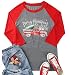 Merry Christmas and Happy New Year T Shirts Women 3/4 Sleeve Tree Truck Splicing Baseball Tee Tops Size S (Gray)