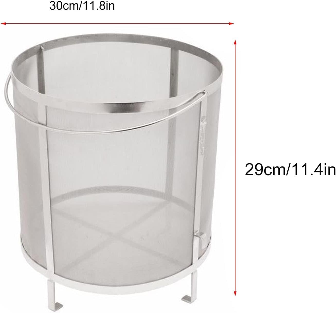 Filtro De Cerveza De Acero Inoxidable Con Malla Micrométrica, Colador De Barril Para Elaboración De Cerveza Con Soporte, Para La Elaboración Casera De Cerveza Y Vino.