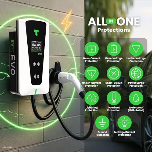 Chargeur EV 11 kW type 2 borne de recharge triphasée connectée IP65
