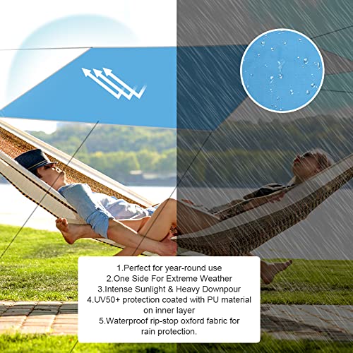 Aceshop Tarp Campeggio 3 x 3m, Telone da Campeggio...