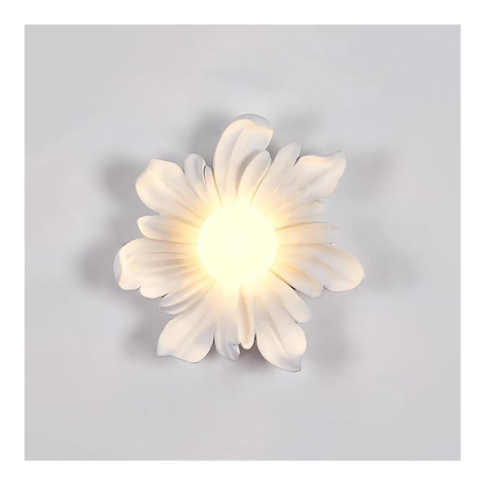 LUOYAOB Floral Resin Wall Sconce Acrylic Flower Lamp Modern Wall Fixture