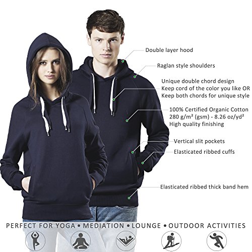 Black Pullover Hoodie for Men - Small - Fleece Jacket - Mens Hooded Sweatshirt3