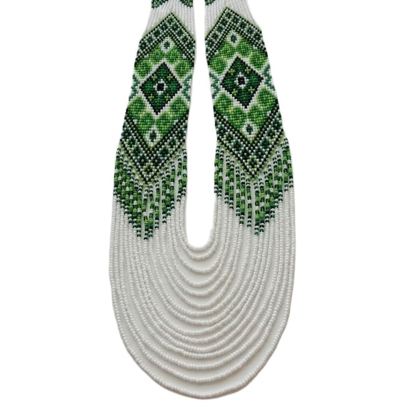 Collier Gerdan ukrainien en perles LKBEADS multicolore fait main