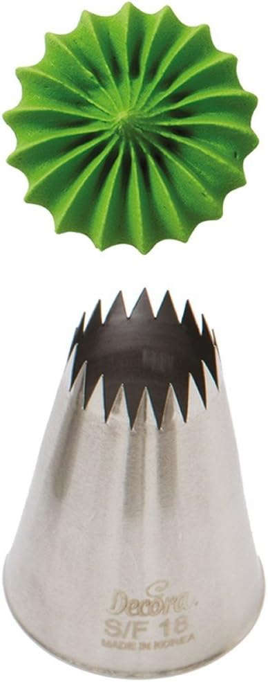 Beccuccio Decoratore Torte Wilton #21 - Stella Aperta In Acciaio Per Cupcake E Biscotti