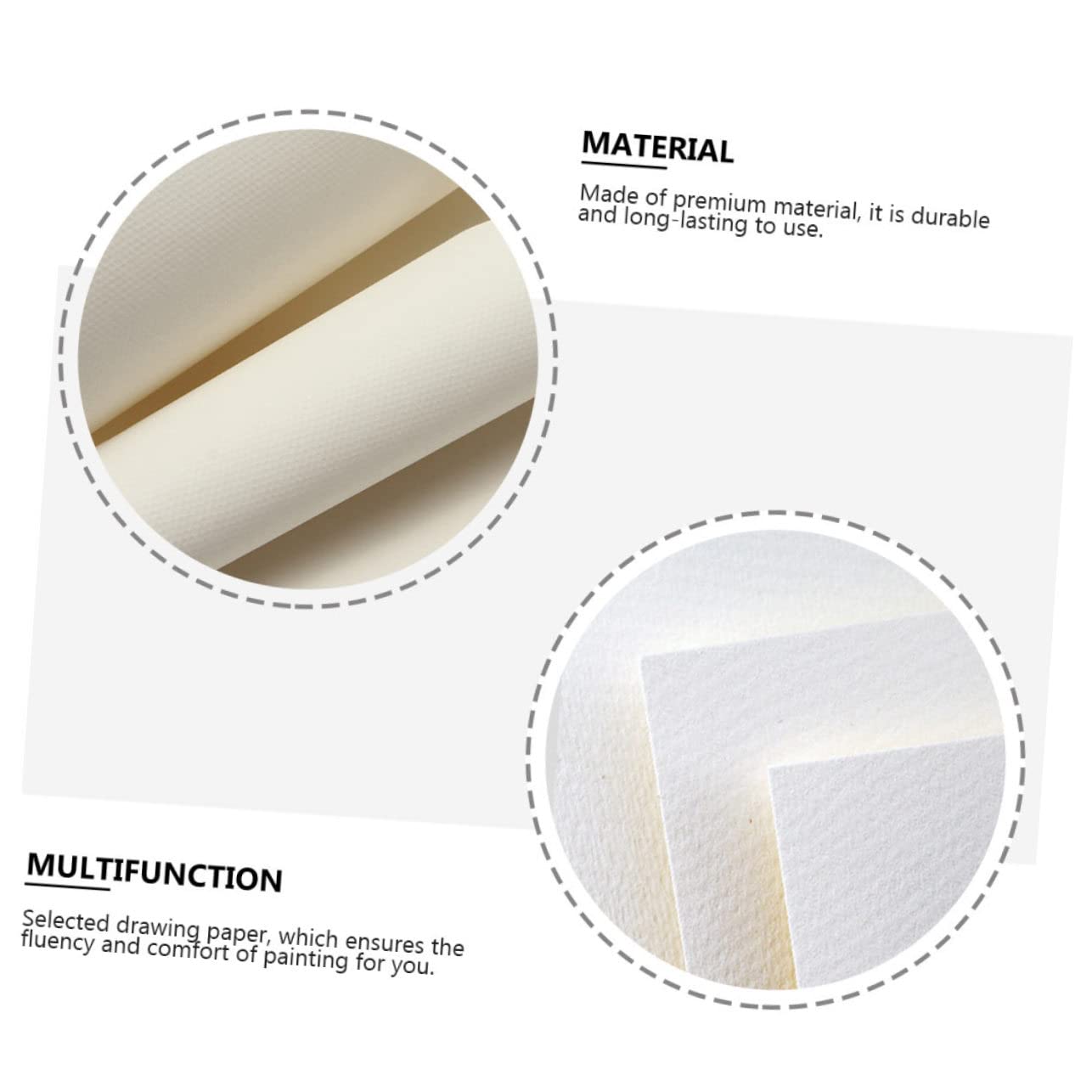 TEHAUX Papier à Croquis 8k 180g Pour Garçon Et Filles, 60 Feuilles Gouache Pratique, Papier De Peinture Polyvalent, Fournitures D'art Scolaire Et Loisirs Créatifs, Usage Intérieur Et Extérieur