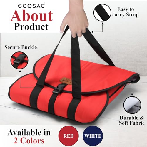 Image of Istri Bag | Ironed Clothes Organizer | Travel-Friendly, Water-Repellent & Washable | Foldable Storage Bag for Wardrobe & Luggage | Ideal for Office, Travel & Home Use (1, Red)