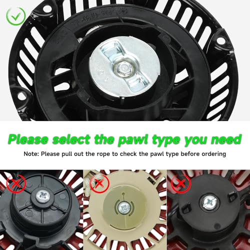 Image of Pull Start Recoil Starter Assembly Compatible with Predator 212cc 196cc 6.5HP Engine Coleman CT200U CT200U-EX BT200X B200R Mini Bike KT196 Go Kart Generator Lawn Mower Parts with Pull Cord
