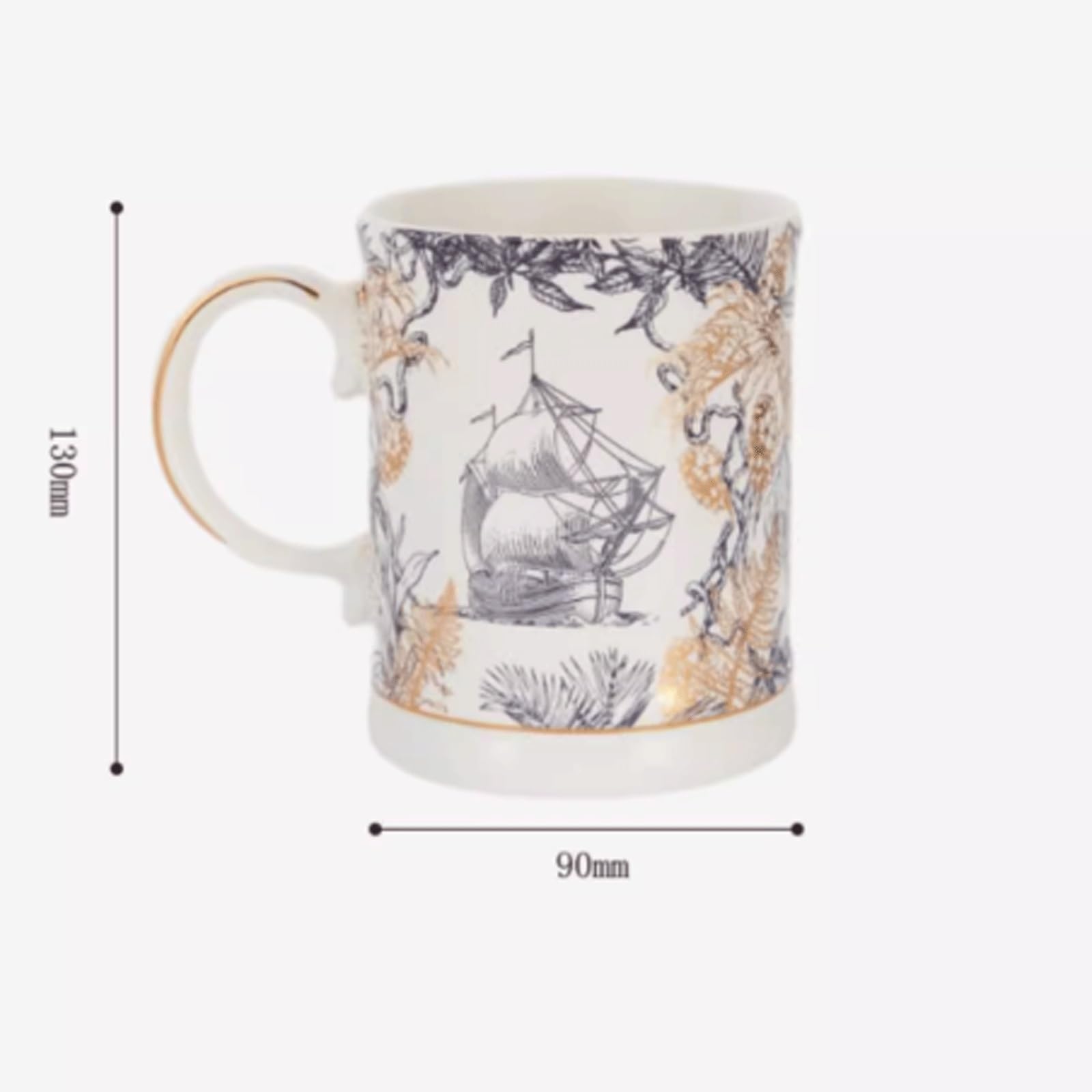 NZPOST Tazze da caffè Tazza in Ceramica Vintage Tazza da Acqua Tazza da caffè Tazza da caffè per Ragazze di Compleanno per Ragazzi