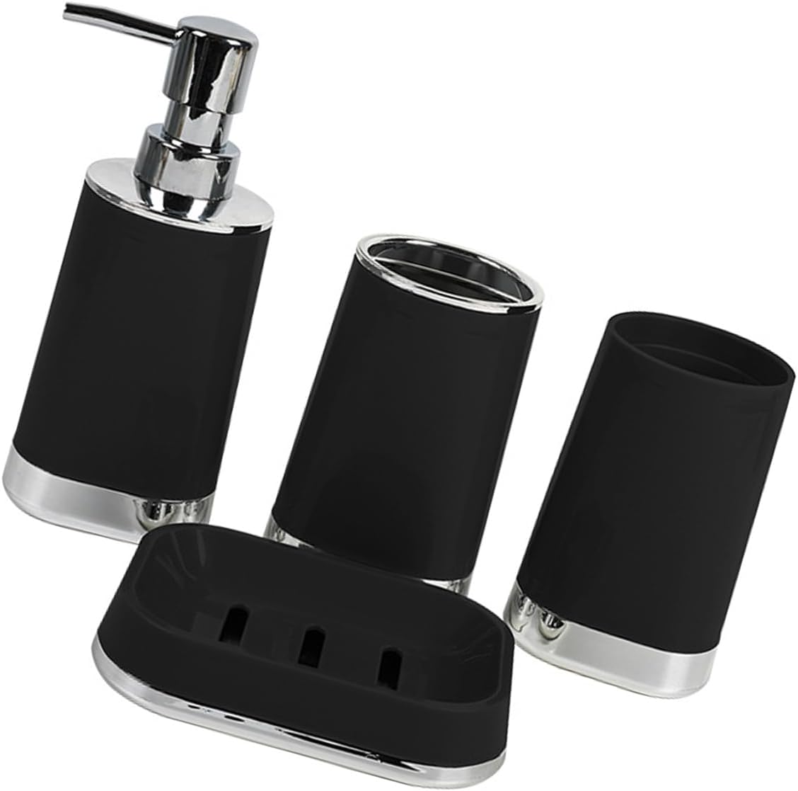 Bathroom Storage Set,Bathroom Organizers Set Storage Basket Holder Toothbrush Stand Soap Dispenser Easy Installion