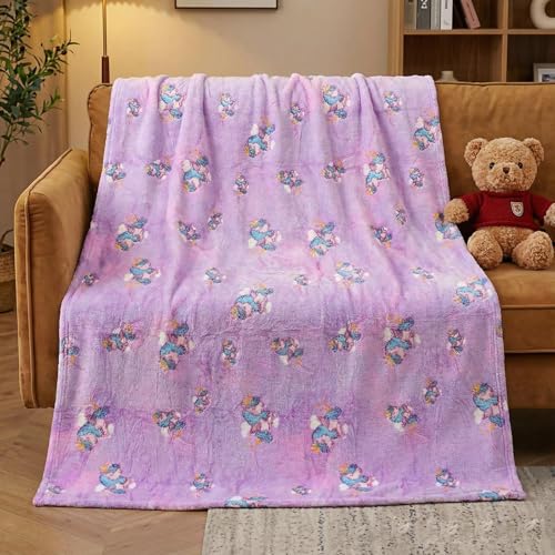 LXTOPN Kuscheldecke für Kinder Einhorn Decke Leuchtet im Dunkeln Sofadecke Kinderdecke für Mädchen Superweiche Flanell Fleecedecke
