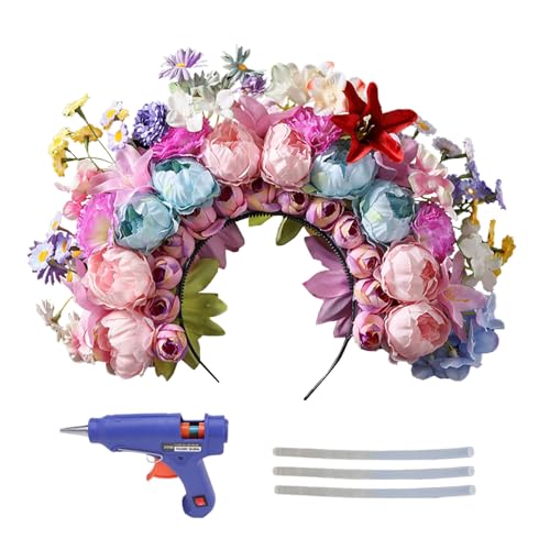 Bande de cheveux florale pour coiffure mariage chic et casque costume festivalier
