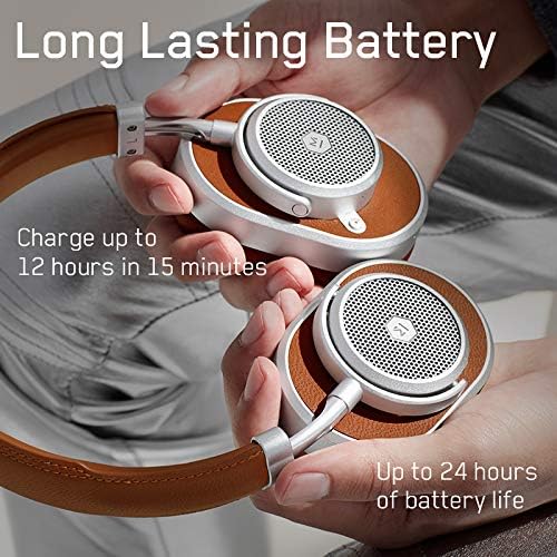 master dynamic mw65 active noise cancelling anc wireless headphones %e2%80%93 bluetooth over ear headphones with mic silvernavy