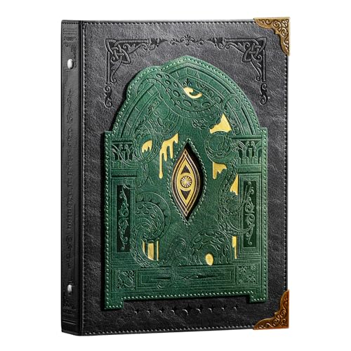 Ovesmusl Vintage A5 Binder 6 Ring Refillable Journal 100 GSM 240 Pages Refill Paper PU Leather Binder Loose Leaf Binder Notebook 6.7”x9.6”