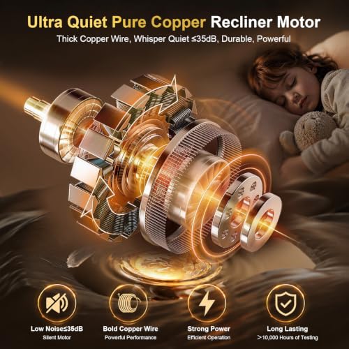 Image of Home Theater Seating, 3 Seat Power Recliner Sofa with Massage & Heat, Wall Hugger Reclining Loveseat with USB, RV Couch with LED Lights, Flip Backrest, Cup Holders for Movie Theater & Gaming Room