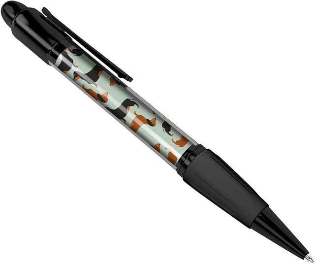 Cute Dachshund Black Ballpoint Pen Sausage Dog Puppy Hound Pet #14369