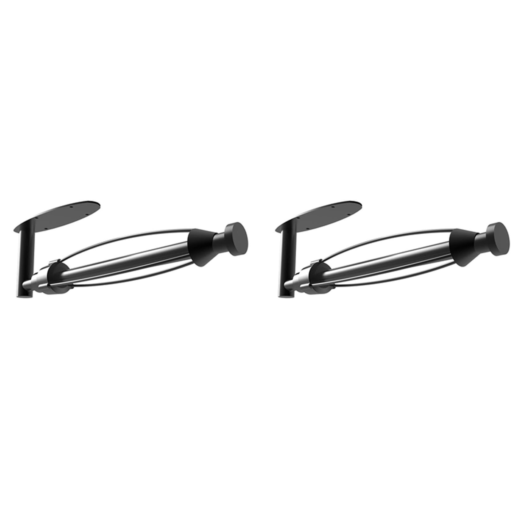 Hndhbfgrt 2X Paper Towel Holder Under Cabinet Wall Mount Paper Towel Holder with Damping Kitchen Under Counter Paper Towels Rack