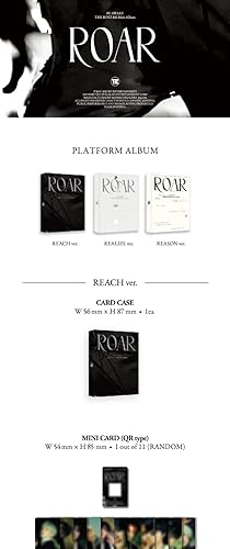 THE BOYZ BE AWAKE ROAR 8th Mini Album Plataforma Versión REACH Funda de tarjeta+1p Tipo QR Mini tarjeta+Juego oficial de PhotoCard+2p Selfie