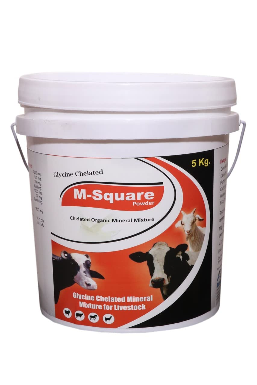 See full amazon price history chart for Pharma Glycine Chelated Mineral Mixture for Cow Pig Cattle Buffalo Sheep Goat & Poultry/Chelated Organic Mineral Mixture/M-Square Powder 5 Kg Pharma Glycine Chelated Mineral Mixture for Cow Pig Cattle Buffalo Sheep Goat & Poultry/Chelated Organic Mineral Mixture/M-Square Powder 5 Kg (B0B4B34GHP) Amazon Price History, Amazon Price Tracker