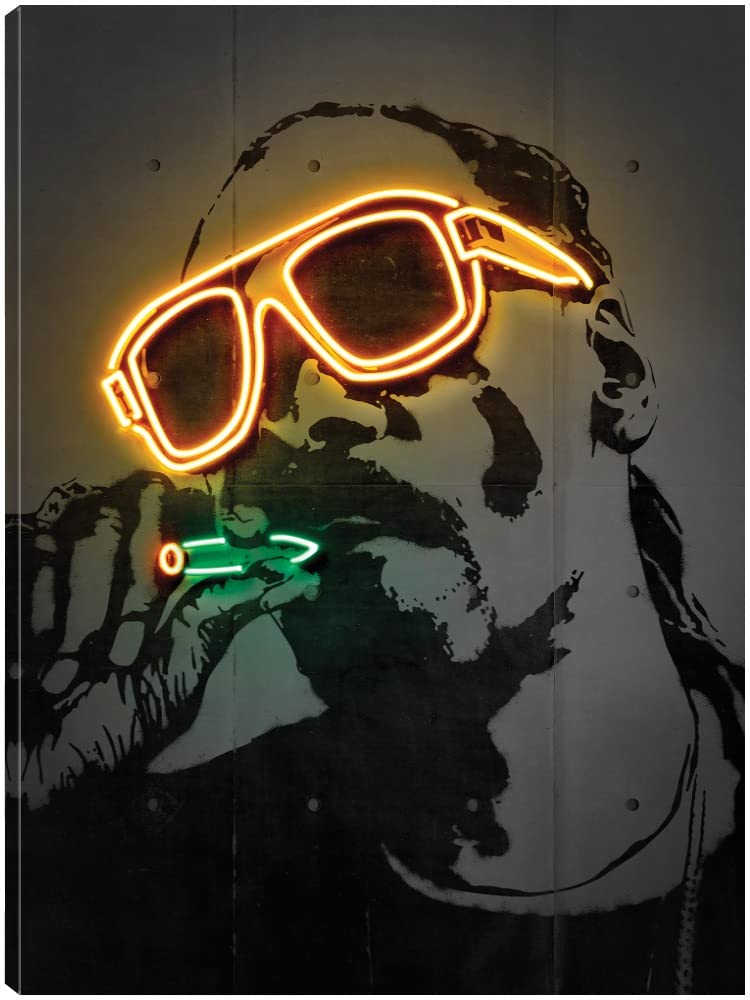 Fine Art Canvas Snoop Dog 2 Canvas Wall Decor by Artist Octavian Mielu for Living Room Bedroom Bathroom