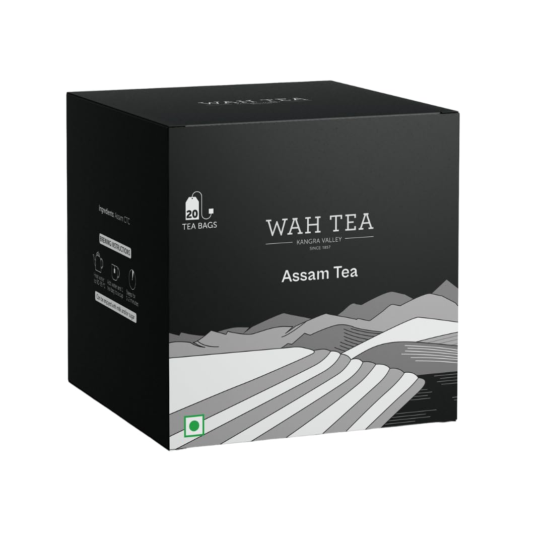 Wah Assam CTC Tea Bags | Zero Calories | 100% Natural Anti-Oxidants | Weedicide & Pesticide Free | De-Stress & Re-Energize | Aroma of Kangra Valley | 20 Tea Bags (B082SXZVQ1) Amazon Price History, Amazon Price Tracker